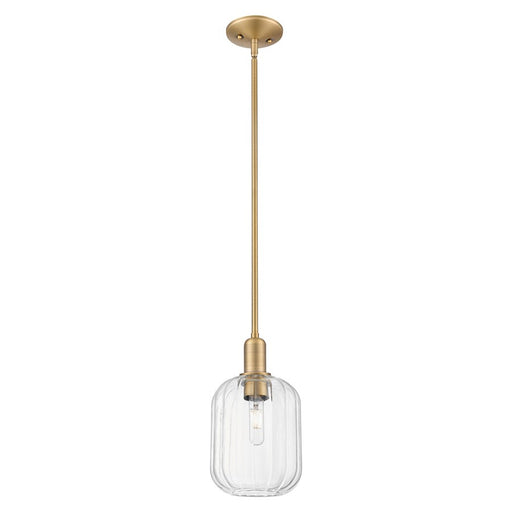 Innovations Preston 7" Jar Stem Mini Pendant, BB/Clear - 716-1S-BB-G460-7CL