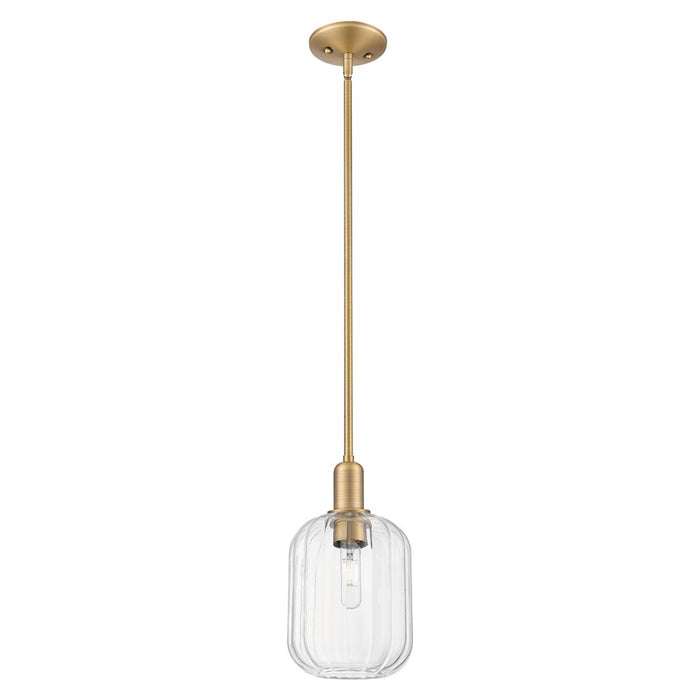 Innovations Preston 7" Jar Stem Mini Pendant, BB/Clear - 716-1S-BB-G460-7CL