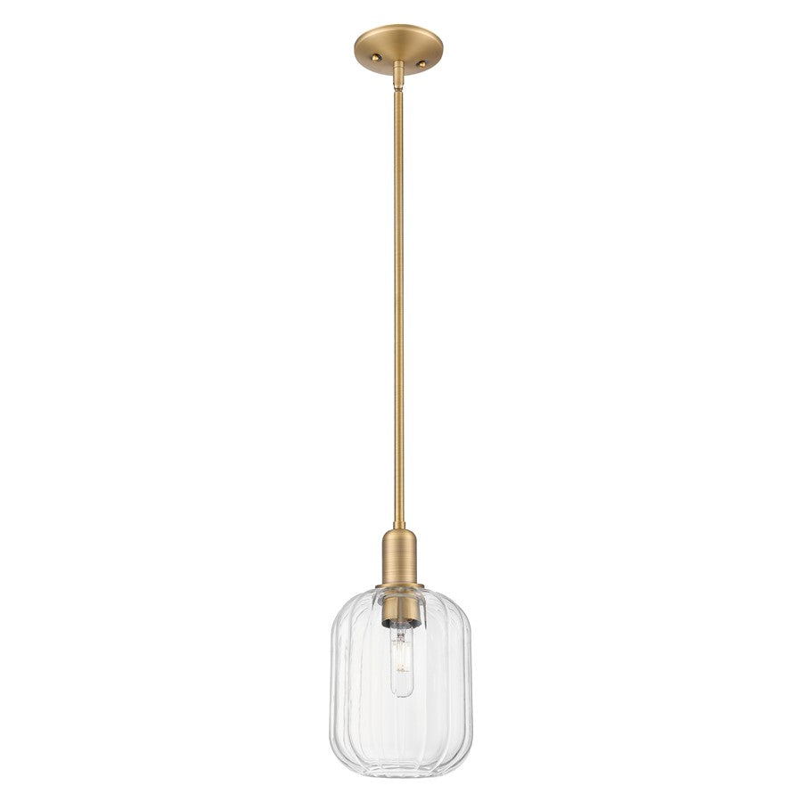 Innovations Preston 7" Jar Stem Mini Pendant, BB/Clear - 716-1S-BB-G460-7CL