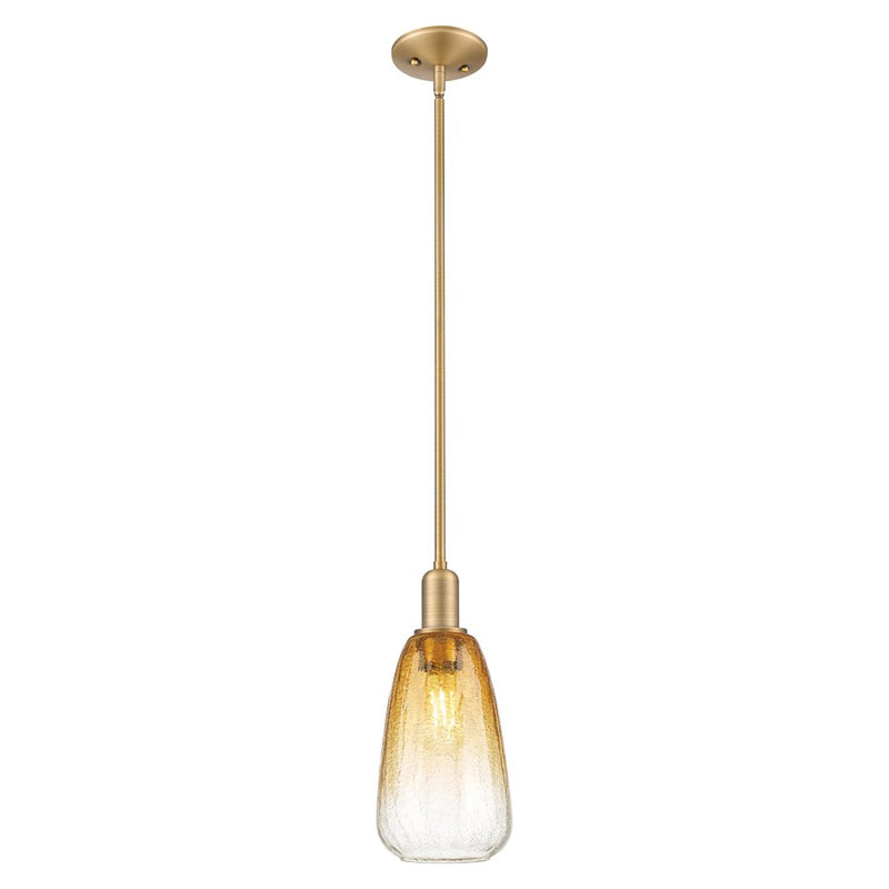 Innovations Brookhaven Almond 6" Stem Mini Pendant, BB/AM