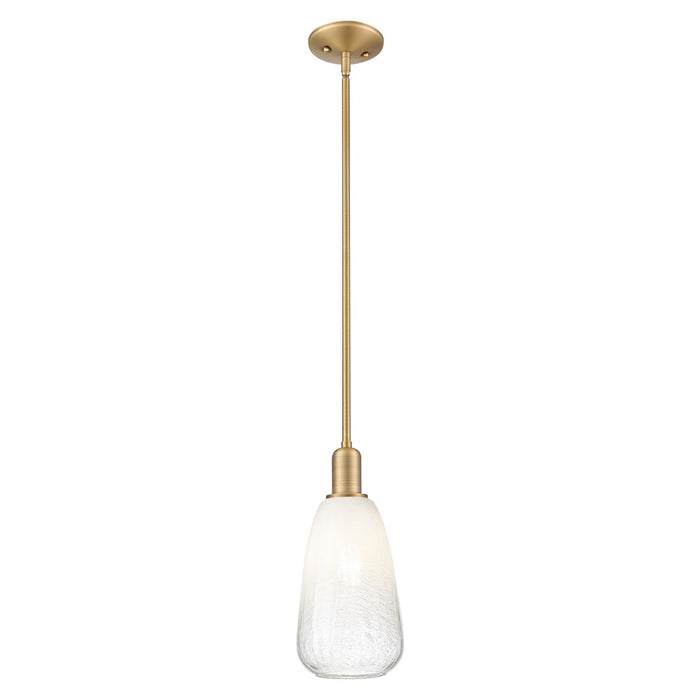 Innovations Brookhaven Almond 6" Stem Mini Pendant, BB/Opal - 716-1S-BB-G480-6OP