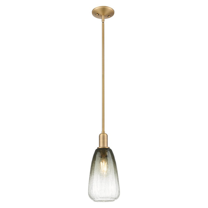 Innovations Brookhaven Almond 6" Stem Mini Pendant, BB/ST - 716-1S-BB-G480-6SL