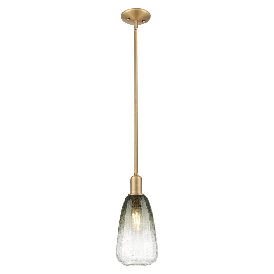 Innovations Brookhaven Almond 6" Stem Mini Pendant, BB/ST - 716-1S-BB-G480-6SL