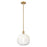 Innovations Brookhaven Sphere 10" Stem Mini Pendant, BB/OP - 716-1S-BB-G481-10OP