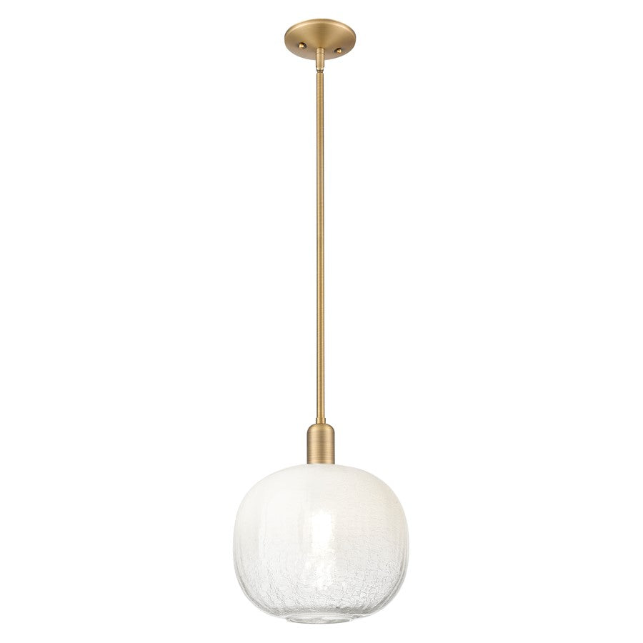 Innovations Brookhaven Sphere 10" Stem Mini Pendant, BB/OP - 716-1S-BB-G481-10OP