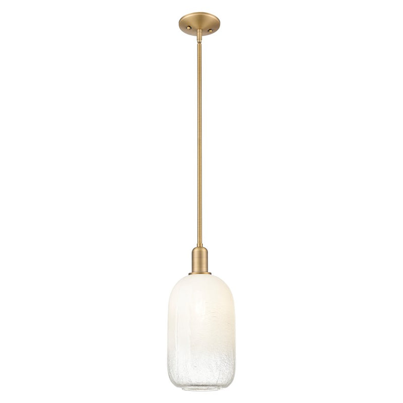 Innovations Brookhaven Cloche 7" Stem Mini Pendant, BB/Opal - 716-1S-BB-G482-7OP