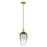 Innovations Brookhaven Flute 7" Stem Mini Pendant, BB/Slate - 716-1S-BB-G484-7SL