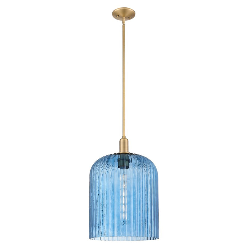 Innovations Bridal Veil 12" Stem Mini Pendant, BB/Blue - 716-1S-BB-G559-12BL
