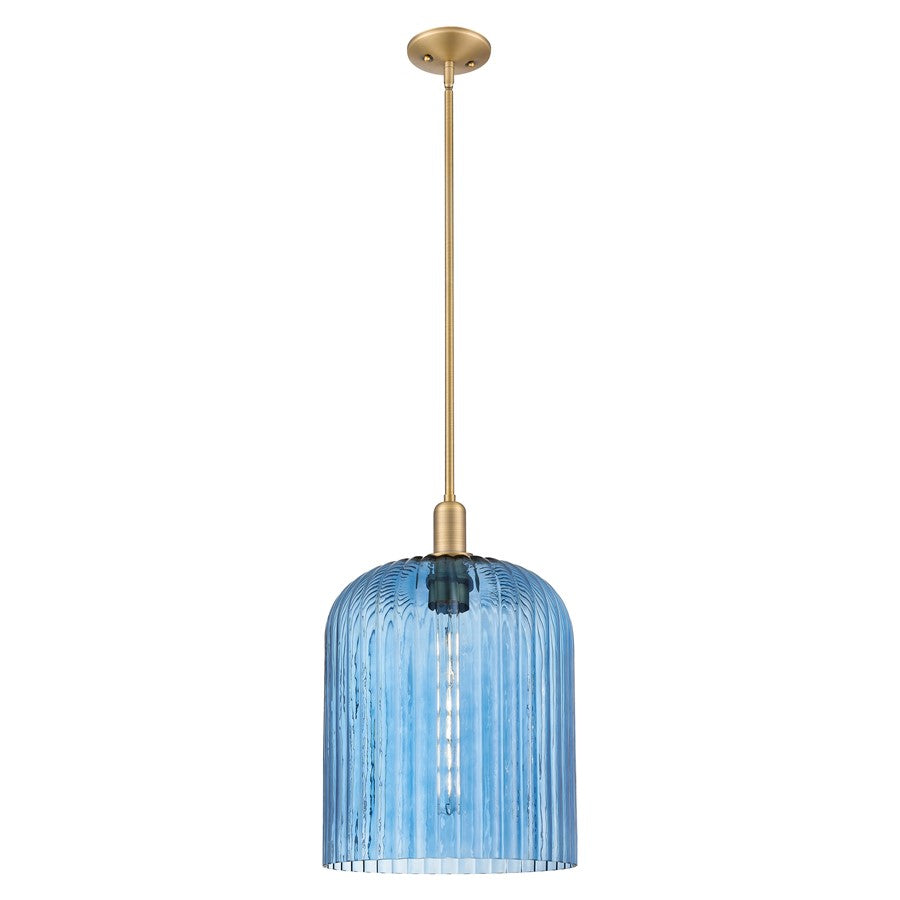 Innovations Bridal Veil 12" Stem Mini Pendant, BB/Blue - 716-1S-BB-G559-12BL
