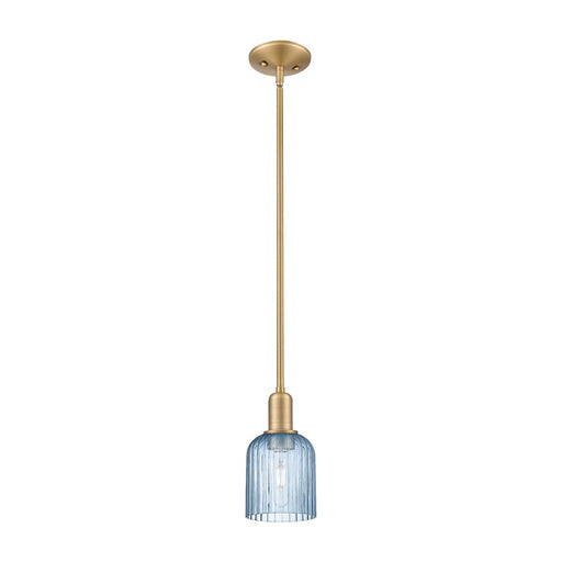 Innovations Bridal Veil 1Lt 5" Stem Mini Pendant, BB/Blue - 716-1S-BB-G559-5BL