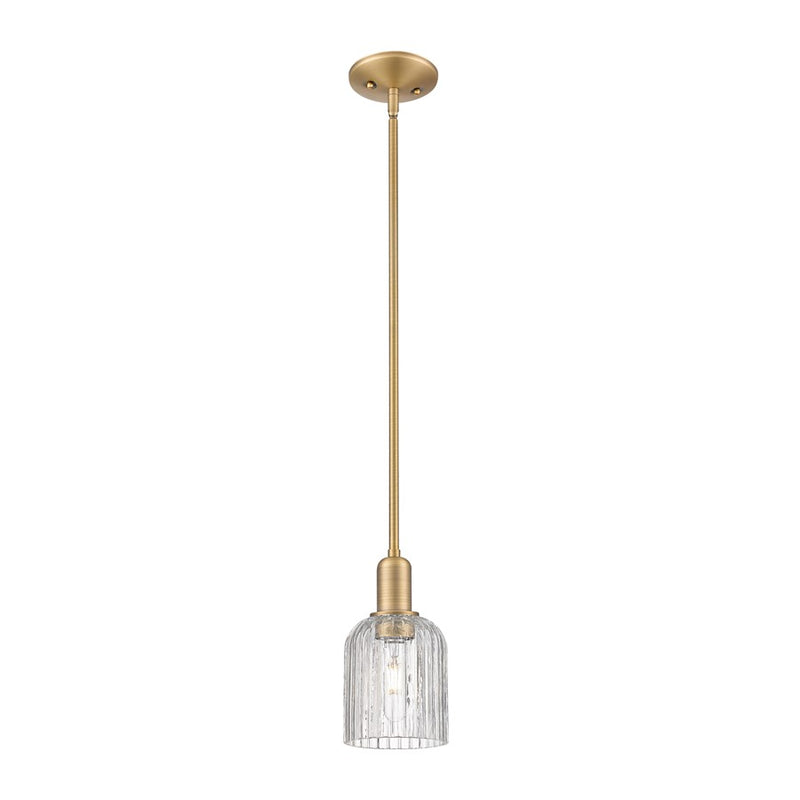 Innovations Bridal Veil 1Lt 5" Stem Mini Pendant, BB/Clear - 716-1S-BB-G559-5CL