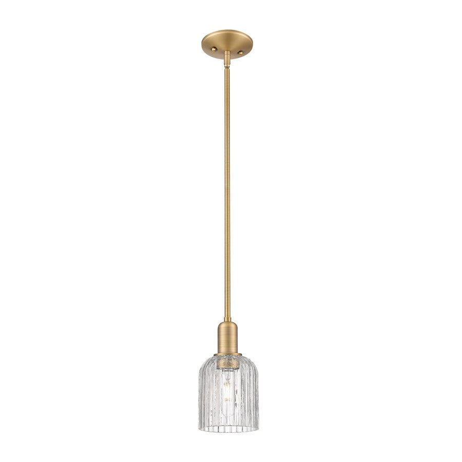 Innovations Bridal Veil 1Lt 5" Stem Mini Pendant, BB/Clear - 716-1S-BB-G559-5CL