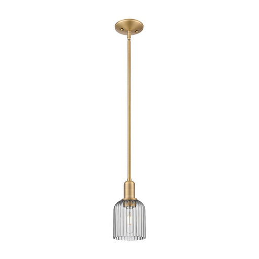 Innovations Bridal Veil 1Lt 5" Stem Mini Pendant, BB/Smoke - 716-1S-BB-G559-5SM