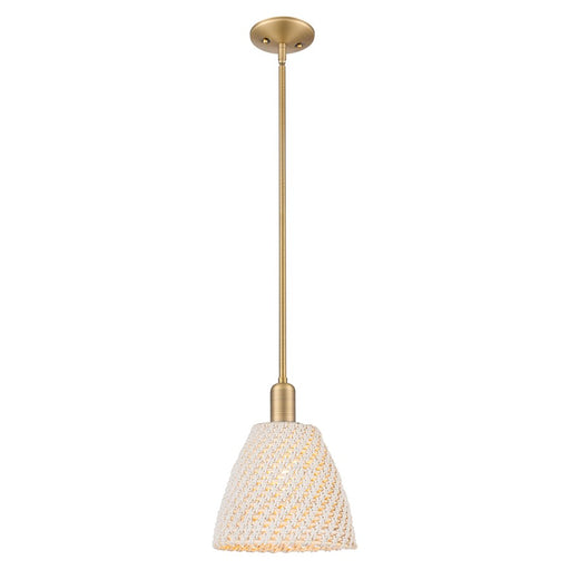 Innovations Natural Ballston Dome 9" Stem Mini Pendant, BB - 716-1S-BB-NBD-9-NAT
