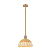 Innovations NB Dome Stem Mini Pendant, 12" Shade, BB/NT - 716-1S-BB-NBD2-12-NAT