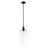 Innovations Chelsea 1Lt 8" Stem Mini Pendant, Black/Clear - 716-1S-BK-G456-8CL