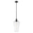Innovations Chelsea 1Lt 8" Stem Mini Pendant, Black/Seedy - 716-1S-BK-G456-8SDY
