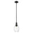 Innovations Preston 6" Bell Stem Mini Pendant, Black/Clear - 716-1S-BK-G459-6CL