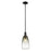 Innovations Brookhaven Almond 6" Stem Mini Pendant, BK/ST - 716-1S-BK-G480-6SL