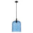 Innovations Bridal Veil 12" Stem Mini Pendant, Black/Blue - 716-1S-BK-G559-12BL