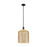 Innovations Bridal Veil 1Lt 12" Stem Mini Pendant, BK/MC - 716-1S-BK-G559-12ME