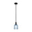 Innovations Bridal Veil 1Lt 5" Stem Mini Pendant, BK/BL - 716-1S-BK-G559-5BL