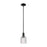 Innovations Bridal Veil 1Lt 5" Stem Mini Pendant, BK/Clear - 716-1S-BK-G559-5CL