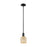 Innovations Bridal Veil 1Lt 5" Stem Mini Pendant, BK/MC - 716-1S-BK-G559-5ME