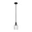 Innovations Bridal Veil 1Lt 5" Stem Mini Pendant, BK/Seed - 716-1S-BK-G559-5SDY