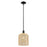 Innovations Bridal Veil 8" Stem Mini Pendant, Black/Mercury - 716-1S-BK-G559-8ME