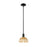Innovations NB Dome 1Lt 8" Stem Mini Pendant/BK/NF - 716-1S-BK-NBD2-75-NAT