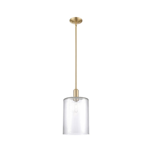 Innovations Cobbleskill 9in 1-Light Mini Pendant | Industrial Champagne Bronze Steel and Clear Glass | Kitchen Island & Dining | Model 716-1S-CB-G112-L