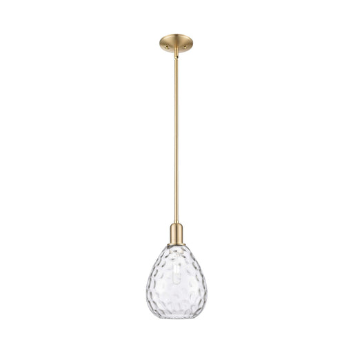 Innovations Waverly 8in 1-Light Mini Pendant | Industrial Champagne Bronze Steel and Clear Glass | Kitchen Island & Dining Room | Model 716-1S-CB-G372