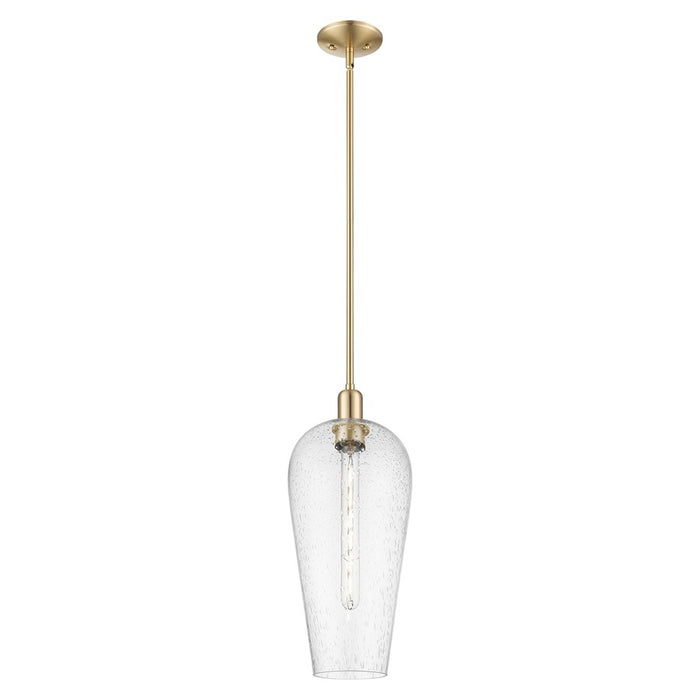 Innovations Chelsea 1Lt 8" Stem Mini Pendant, Bronze/Seedy - 716-1S-CB-G456-8SDY