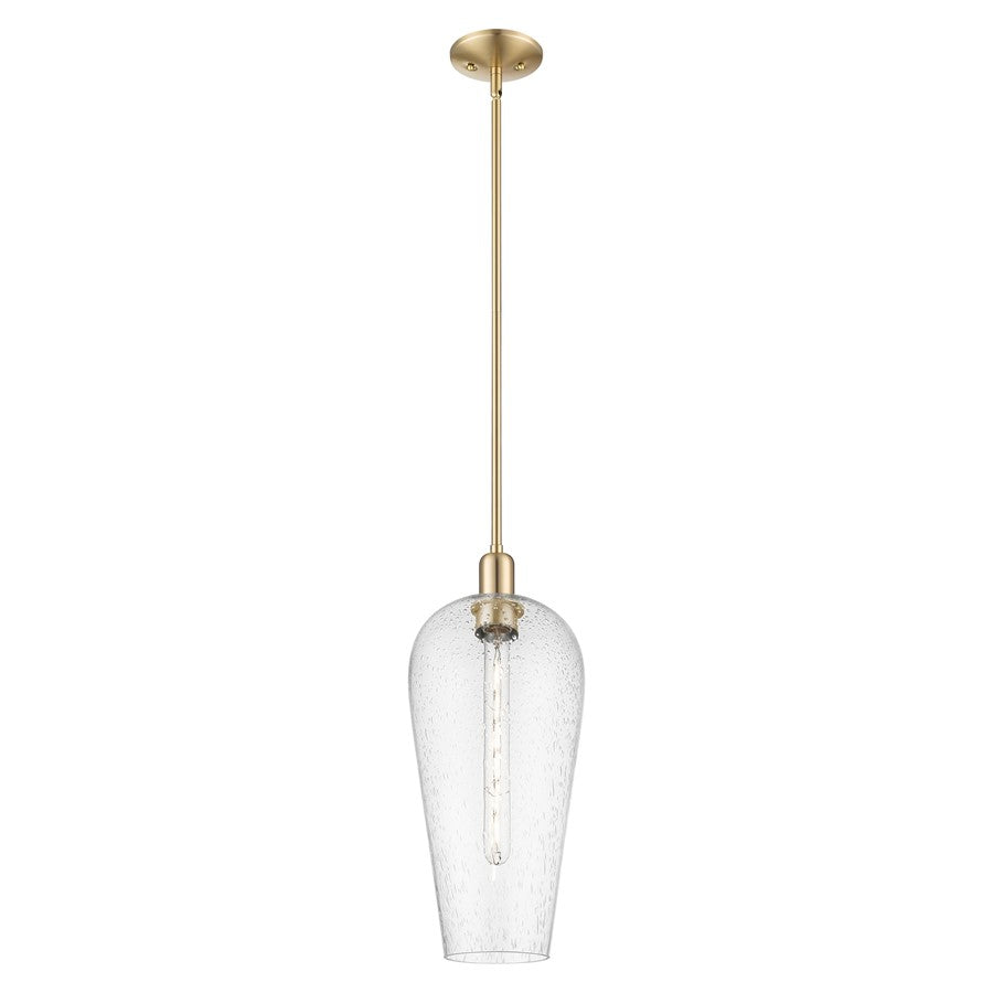 Innovations Chelsea 1Lt 8" Stem Mini Pendant, Bronze/Seedy - 716-1S-CB-G456-8SDY