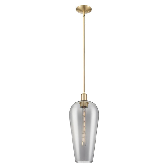 Innovations Chelsea 1Lt 8" Stem Mini Pendant, Bronze/Smoke - 716-1S-CB-G456-8SM