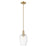Innovations Preston 6" Flute Stem Mini Pendant, BZ/Clear - 716-1S-CB-G457-6CL