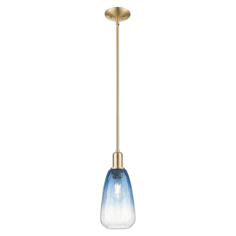 Innovations Brookhaven Almond 6" Stem Mini Pendant, BZ/CL - 716-1S-CB-G480-6SB