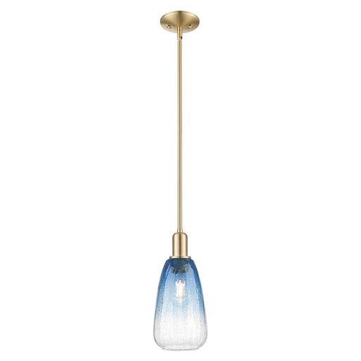 Innovations Brookhaven Almond 6" Stem Mini Pendant, BZ/CL - 716-1S-CB-G480-6SB