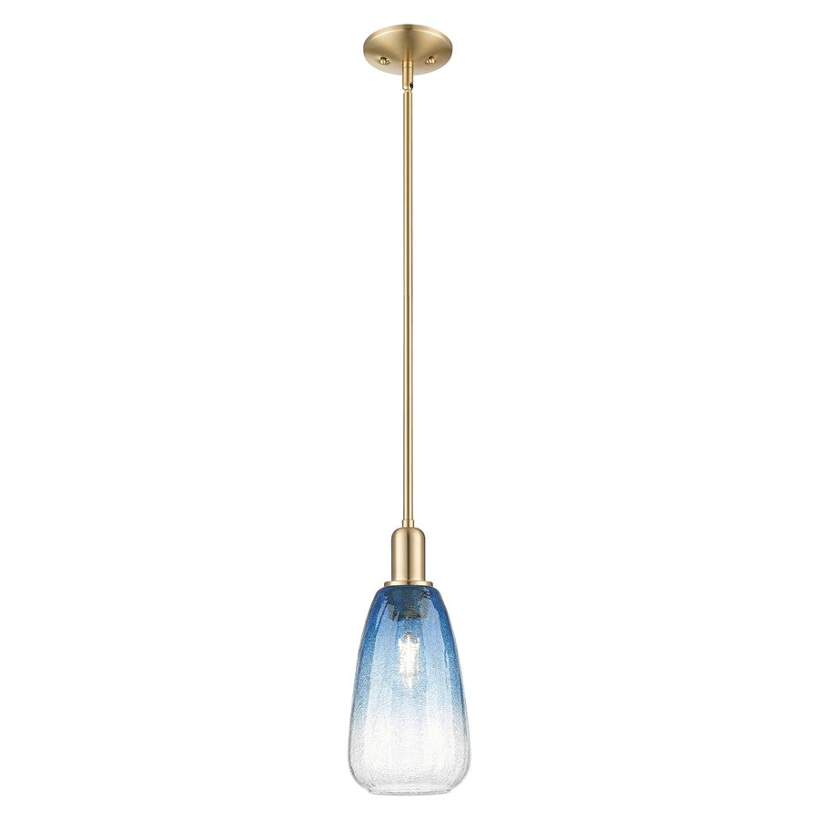 Innovations Brookhaven Almond 6" Stem Mini Pendant, BZ/CL - 716-1S-CB-G480-6SB