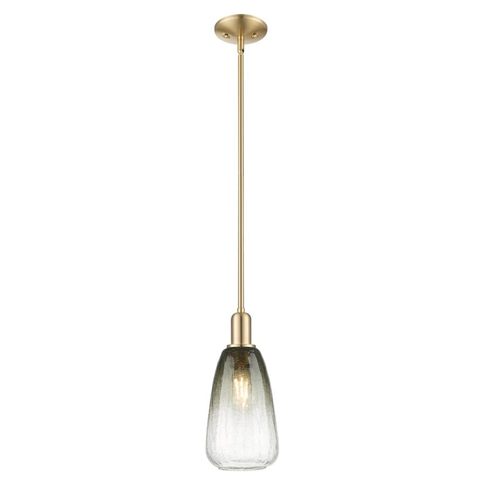 Innovations Brookhaven Almond 6" Stem Mini Pendant, BZ/ST - 716-1S-CB-G480-6SL