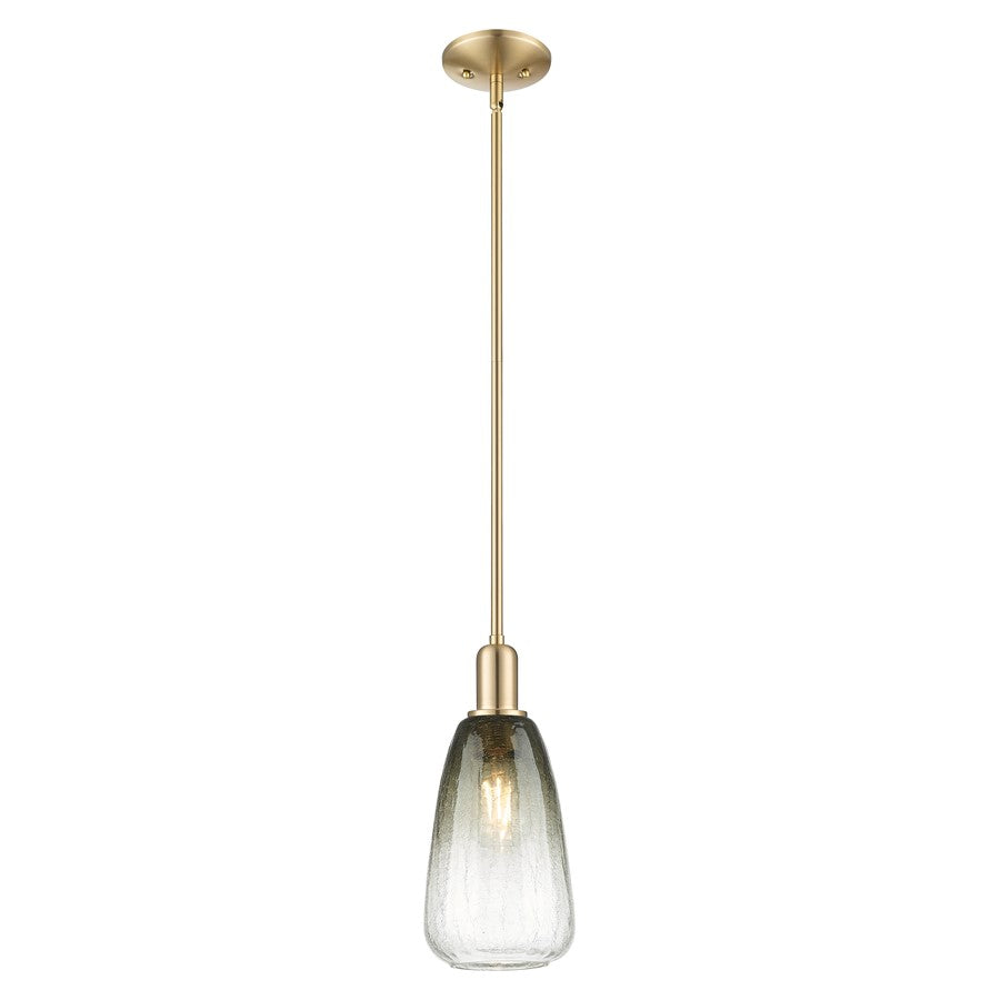 Innovations Brookhaven Almond 6" Stem Mini Pendant, BZ/ST - 716-1S-CB-G480-6SL