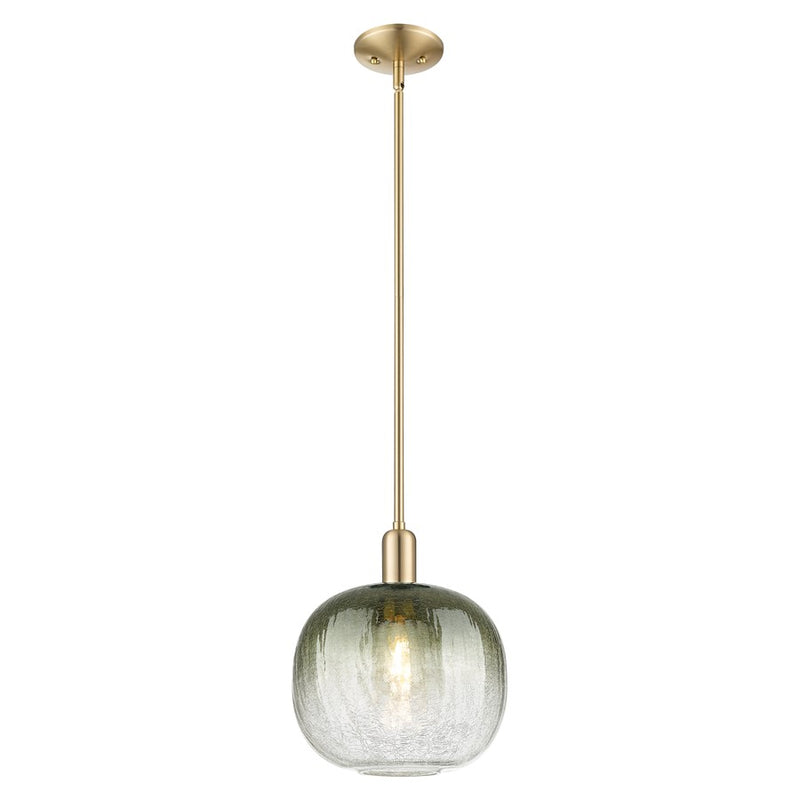 Innovations Brookhaven Sphere 10" Stem Mini Pendant, BZ/ST - 716-1S-CB-G481-10SL