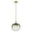 Innovations Brookhaven Sphere 10" Stem Mini Pendant, BZ/ST - 716-1S-CB-G481-10SL