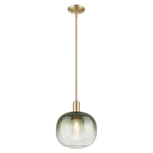 Innovations Brookhaven Sphere 10" Stem Mini Pendant, BZ/ST - 716-1S-CB-G481-10SL