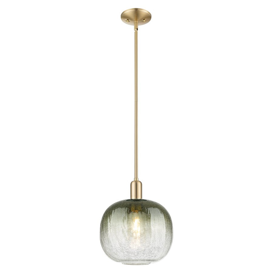 Innovations Brookhaven Sphere 10" Stem Mini Pendant, BZ/ST - 716-1S-CB-G481-10SL