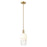 Innovations Brookhaven Flute 7" Stem Mini Pendant, BZ/Opal - 716-1S-CB-G484-7OP