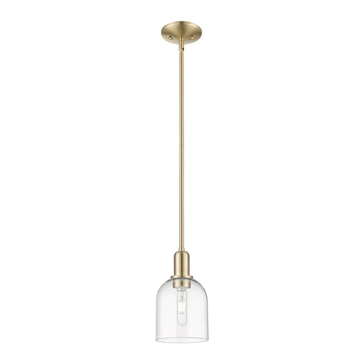 Innovations Bella 6in 1-Light Mini Pendant | Industrial Champagne Bronze Steel and Clear Glass | Kitchen Island & Dining Room | Model 716-1S-CB-G558-6CL