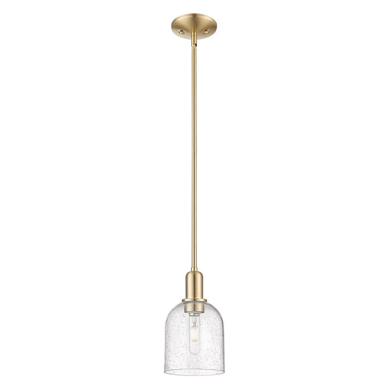 Innovations Bella 6in 1-Light Mini Pendant | Industrial Champagne Bronze Steel and Seedy Glass | Kitchen Island & Dining Room | Model 716-1S-CB-G558-6SDY