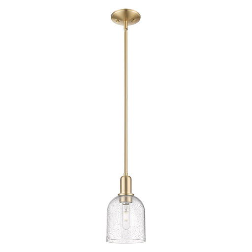 Innovations Bella 6in 1-Light Mini Pendant | Industrial Champagne Bronze Steel and Seedy Glass | Kitchen Island & Dining Room | Model 716-1S-CB-G558-6SDY